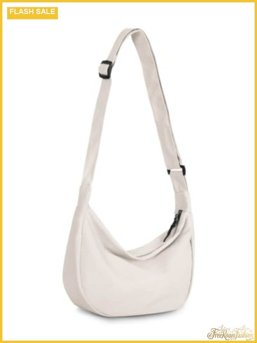 Crossbody Crescent Bag Adjustable Strap Water Resistant Polyester